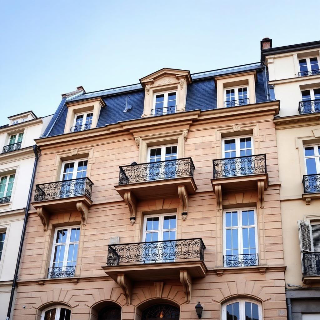 Façade haussmannienne rénovée à Bordeaux